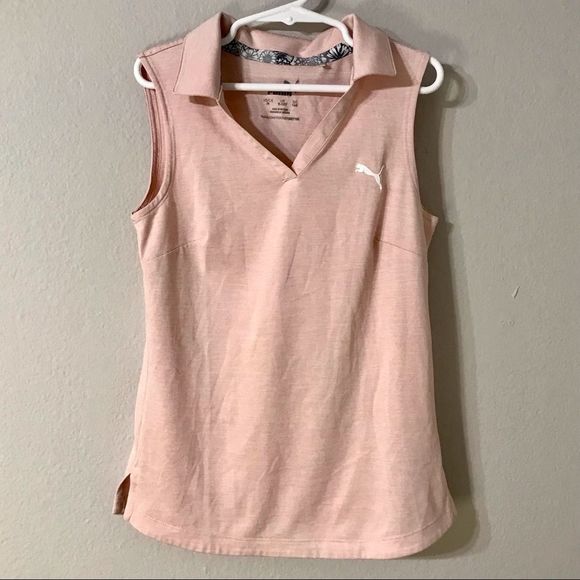 Puma Girls Collared Sleeveless Top - Picture 1 of 4